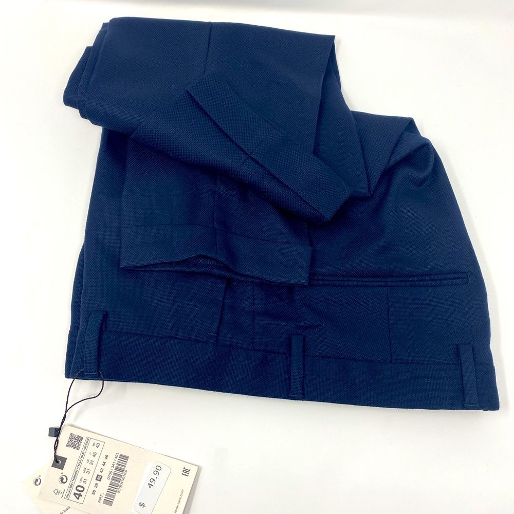 Zara Textured Suit Pants